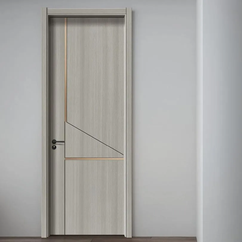 Custom Modern Indoor Water Proof Wood Door Design WPC
