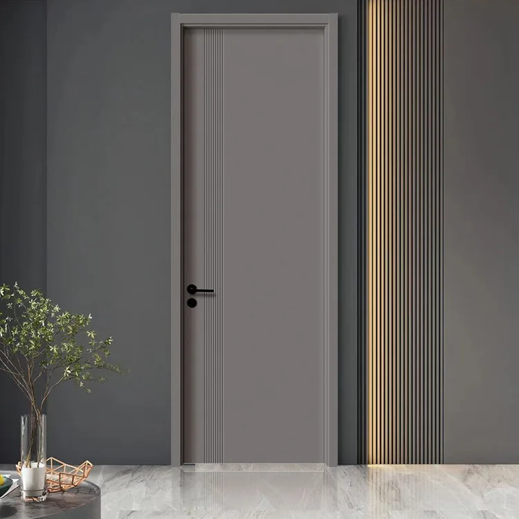 WPC Interior Door for Bedroom Hotel Finished Plastic Material