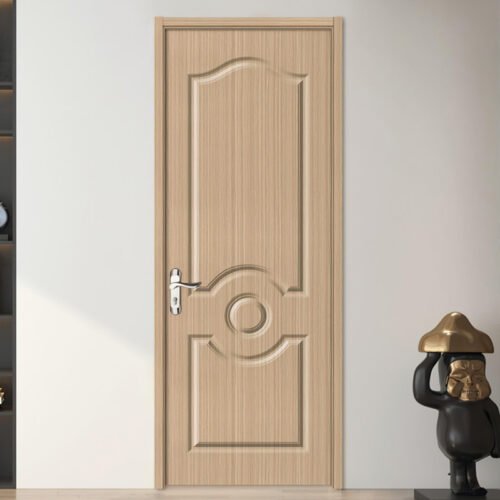 The Custom Modern Indoor Waterproof Wood Door Design WPC is a high-end interior door solution that blends aesthetics and practicality. Utilizing innovative wood-plastic composite materials, it combines the texture of solid wood with the durability that surpasses traditional wooden doors. Designed specifically for humid environments, it balances environmental friendliness with low maintenance, making it a perfect fit for modern homes and commercial spaces. 2