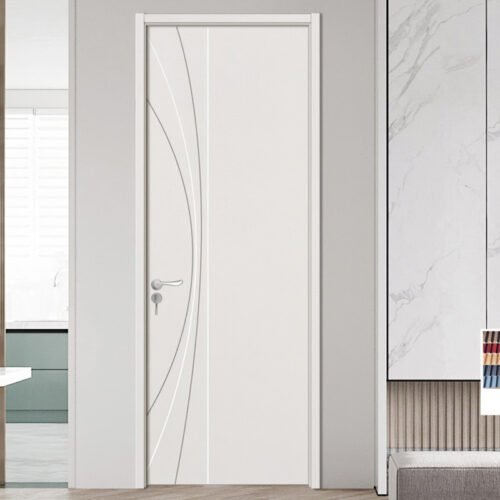 The Custom Modern Indoor Waterproof Wood Door Design WPC is a high-end interior door solution that blends aesthetics and practicality. Utilizing innovative wood-plastic composite materials, it combines the texture of solid wood with the durability that surpasses traditional wooden doors. Designed specifically for humid environments, it balances environmental friendliness with low maintenance, making it a perfect fit for modern homes and commercial spaces.
