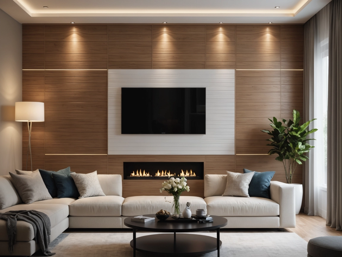 PVC Wall Panel with Natural Slotted Design for Easy Installation