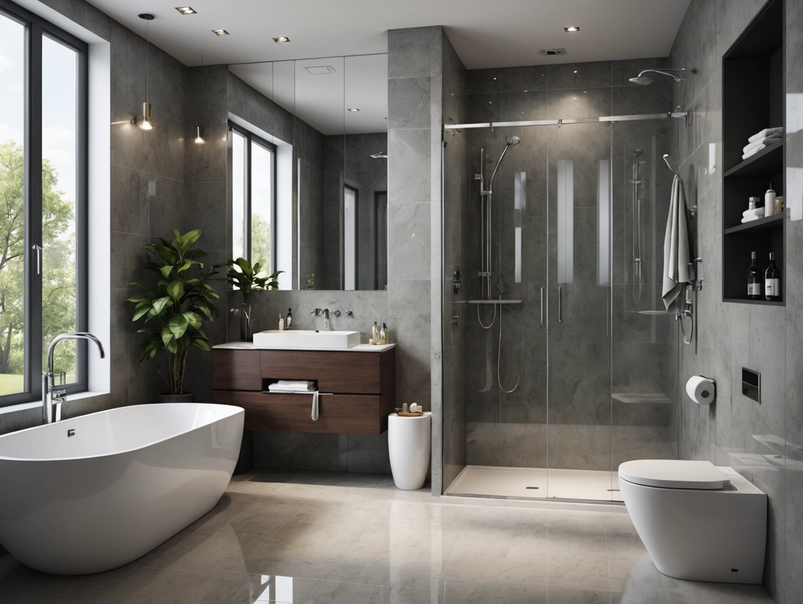 High Glossy Shower Wall Panels PVC Bathroom WPC Wall Panel