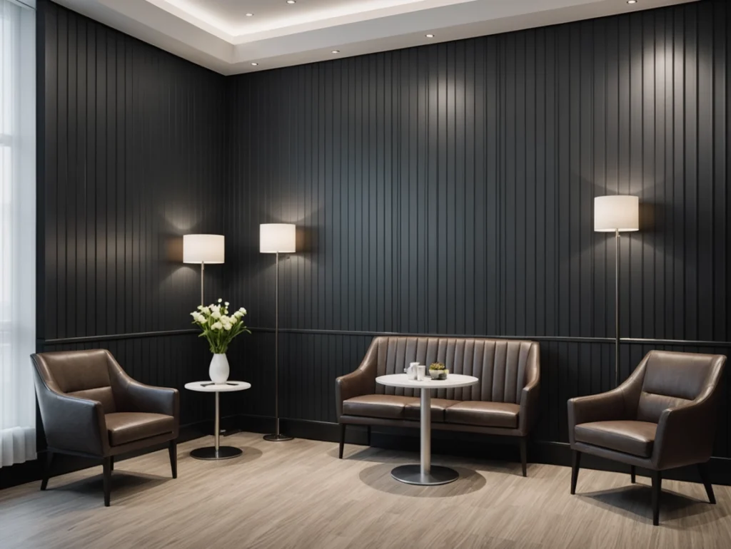 High Impact PVC Material for Commercial Use Fluted Wall Panel