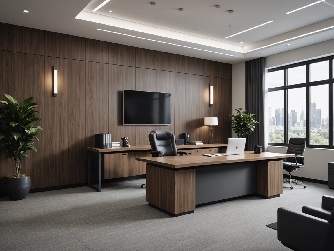 Waterproof Design Office PVC Indoor Walls Decoration