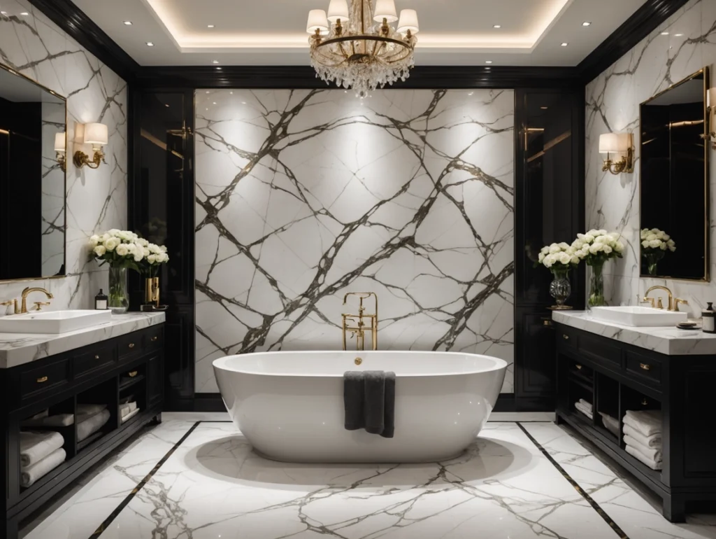 3D Printing Waterproof Fireproof Flexible PVC Marble Wall Panel