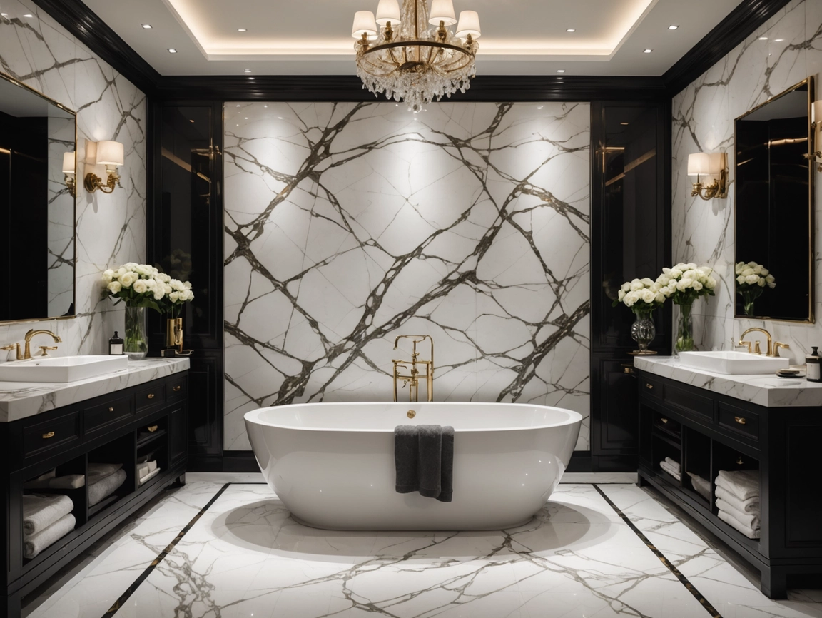 3D Printing Waterproof Fireproof Flexible PVC Marble Wall Panel