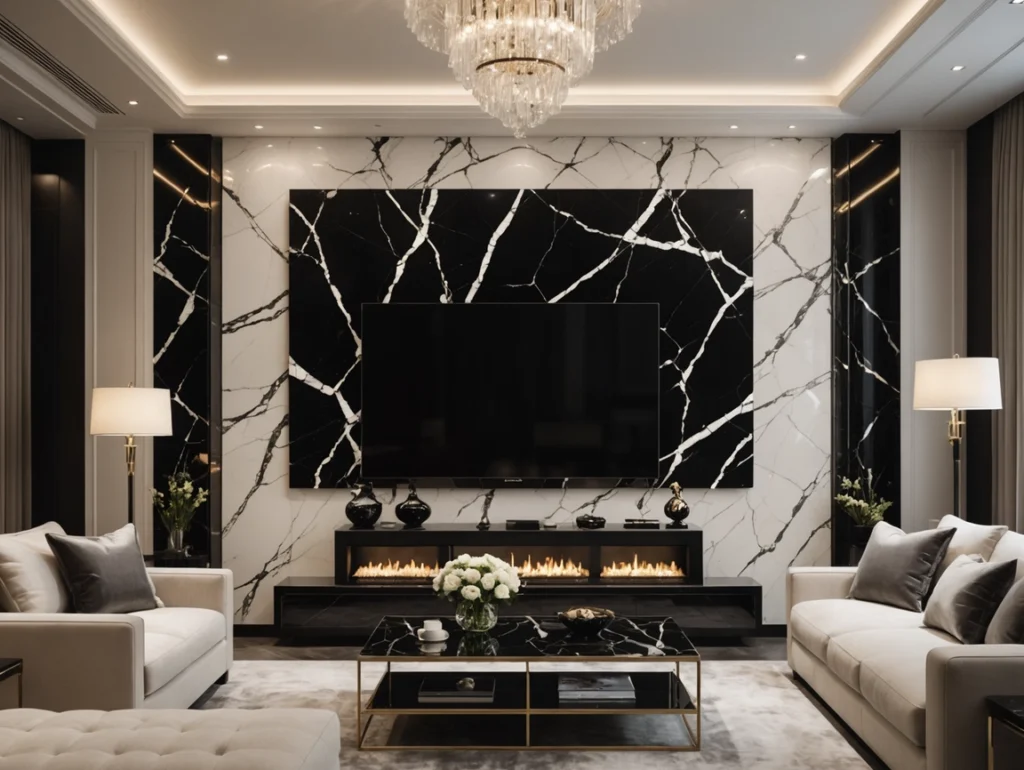 UV Marble PVC Wall Panels Sheet PVC Cladding for TV Board