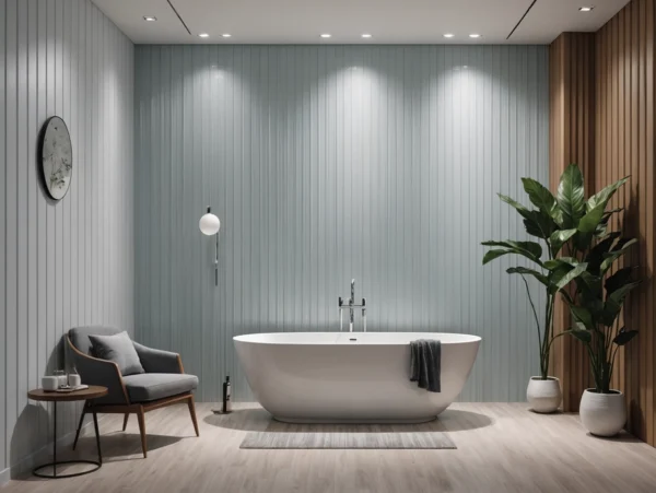 Building Material Interior Fluted Cladding PVC Wall Panel