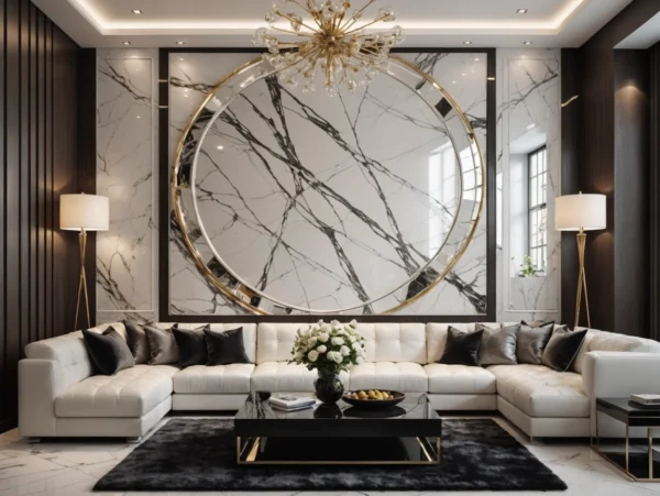 High Gloss PVC Decorative Wall Panel with Interior UV Finish