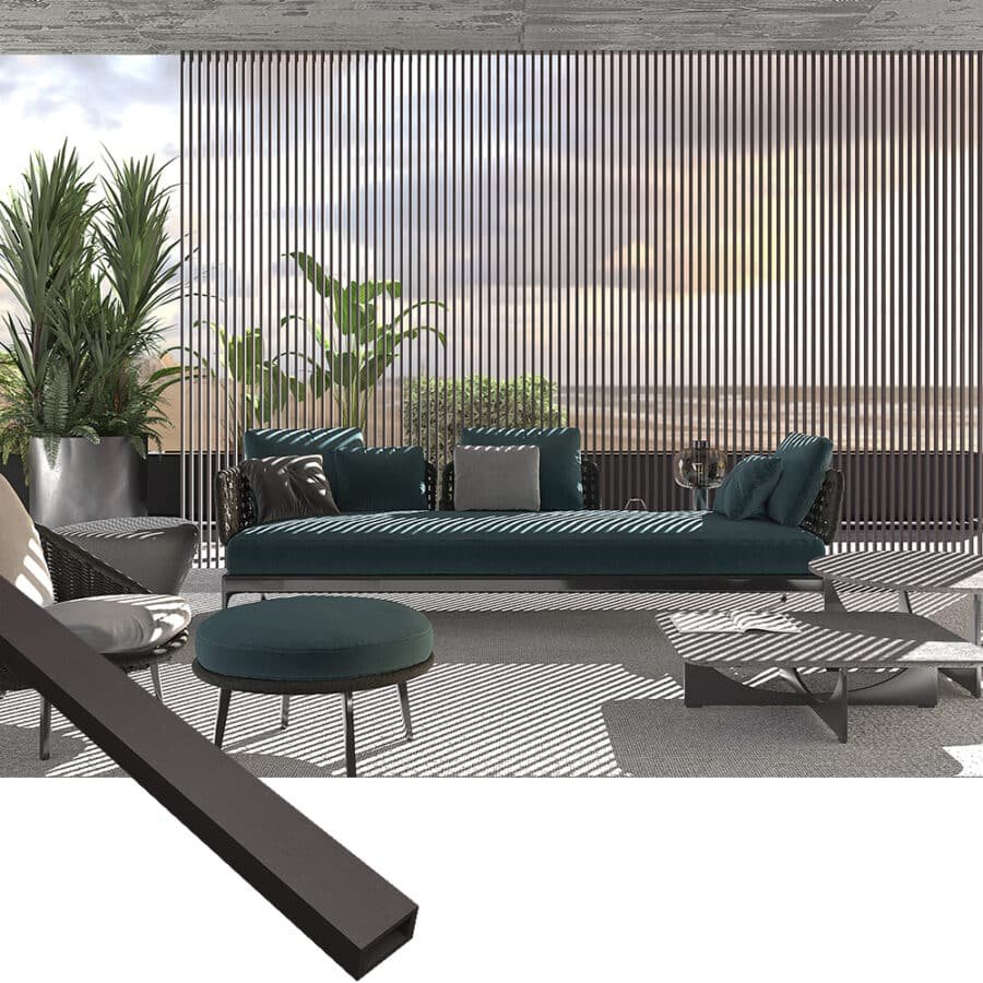 WPC Timber Tube Outdoor Weatherproof