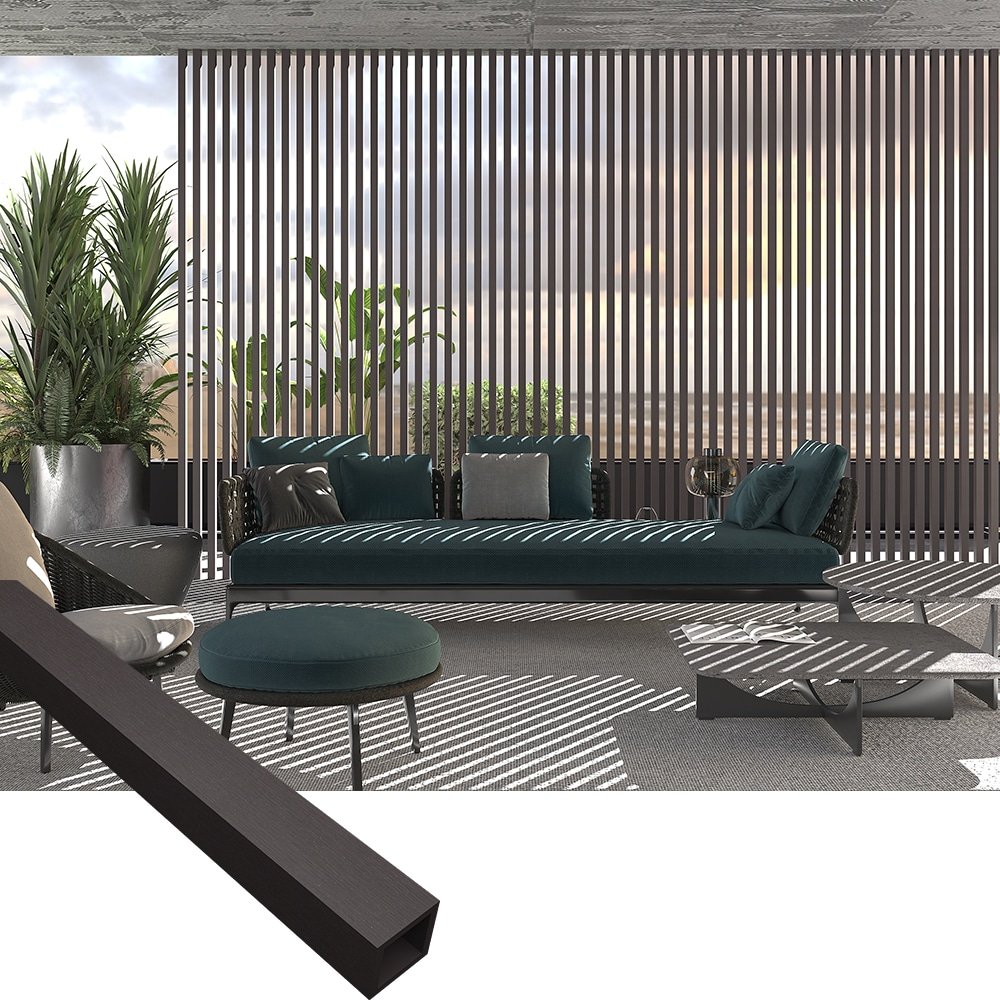 Wooden Color About WPC Timber Tube WTCTB-4530-2