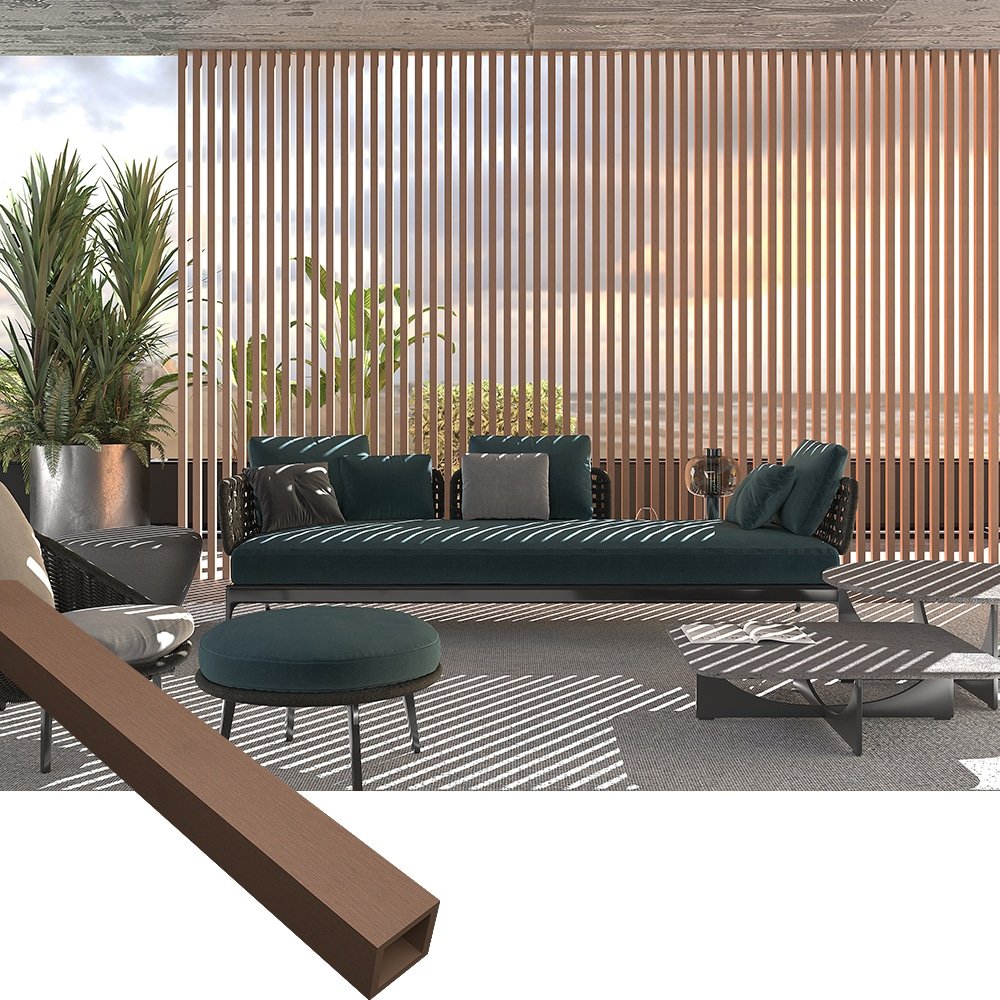 Wooden Color About WPC Timber Tube WTCTB-4530