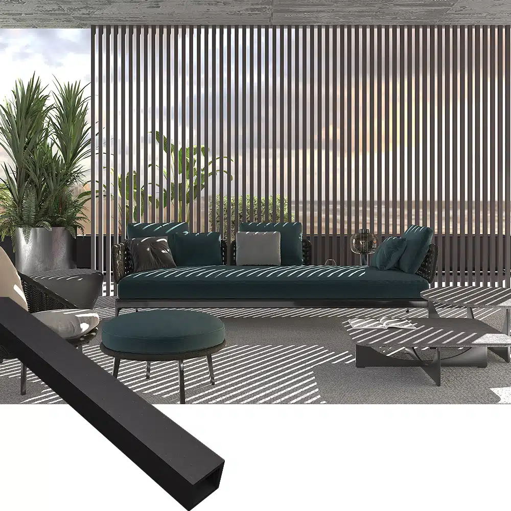 Wooden Color About WPC Timber Tube WTCTB-4530-6