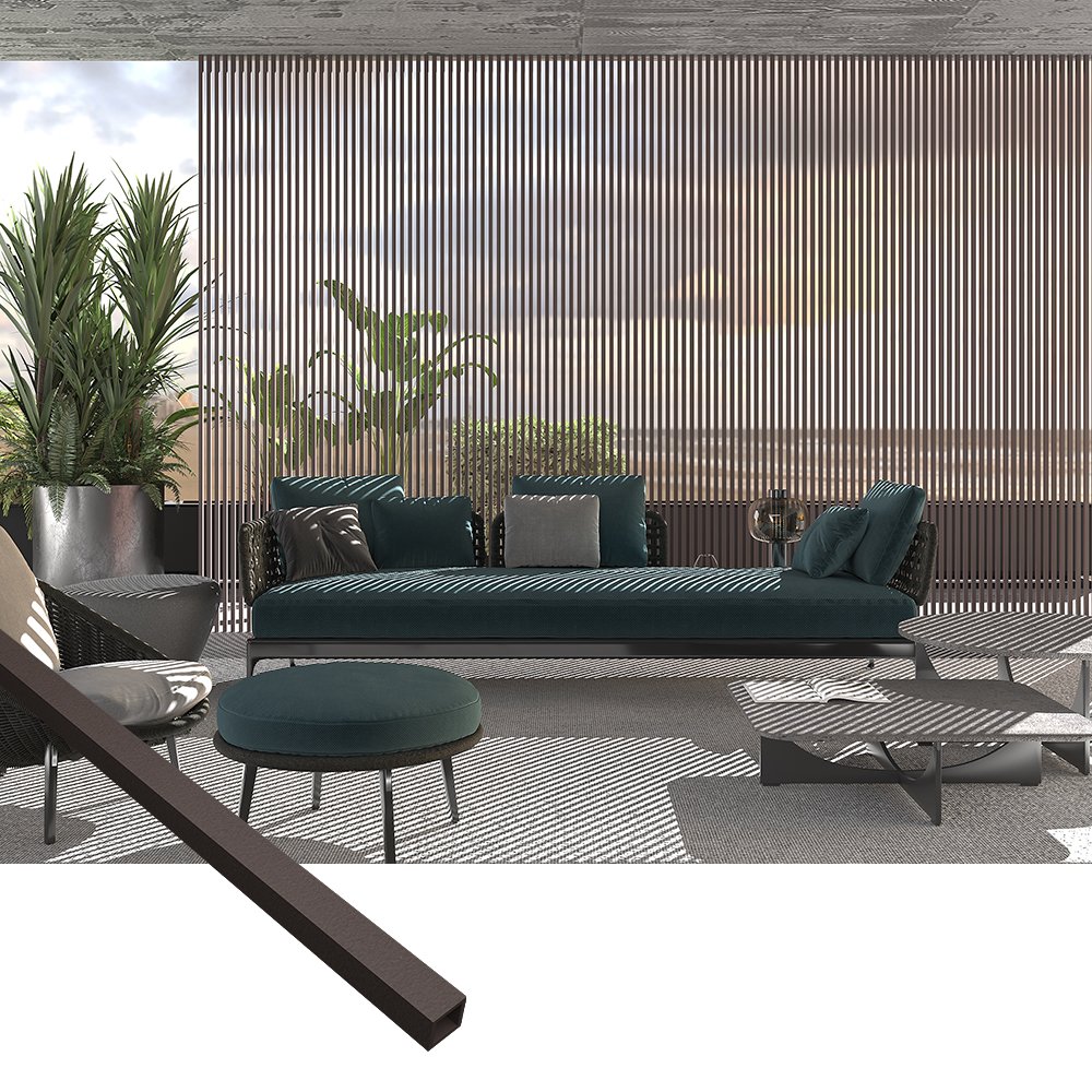 WPC Timber Tube Termite Proof WTTB-2525-2