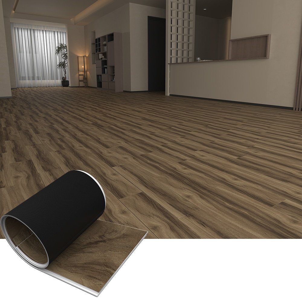 Distressed LVT Flooring Vintage Weathered Concrete Effect