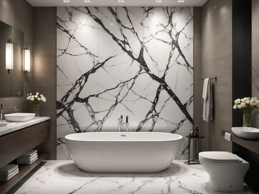 3.5mm/1220X2400mm PVC Marble Sheet UV Wall Panel