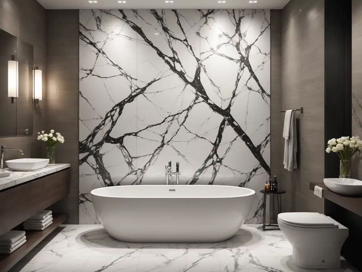 3.5mm/1220X2400mm PVC Marble Sheet UV Wall Panel