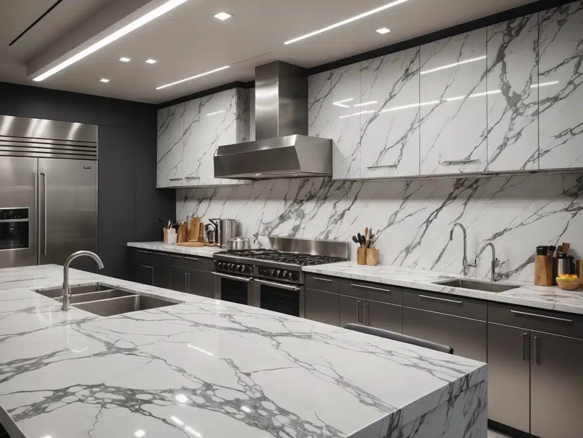 Water and Corrosion Resistant High Density PVC Marble Panel