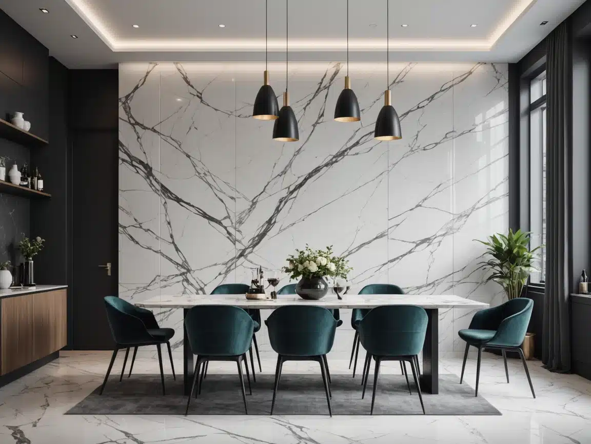 3mm PVC Marble Wall Panel UV Marble Sheet Interior