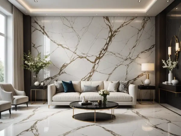 Continuous Pattern New Design 2025 Marmol PVC Marble Sheet