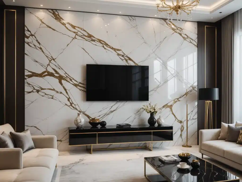 Perfect Wall Showing PVC Marble Sheet Interior Wall Panel