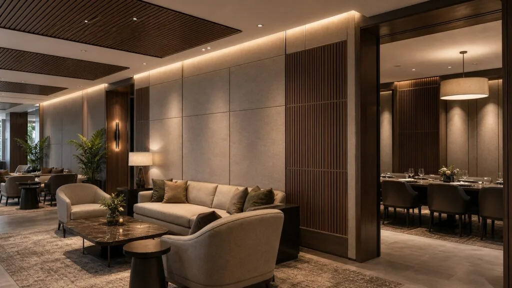 Acoustic Panels for Hospitality Projects: NRC, Fabric Durability, Fire Documents, and Contractor Delivery Control