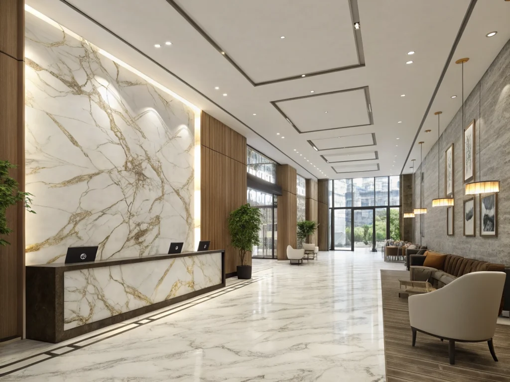 UV Marble Sheets for Commercial Interiors: Large-Format Wall Finishes for B2B Buyers