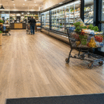 SPC Flooring for Supermarkets and Grocery Stores: Trolley Loads, Wet Entrances, and Batch Control