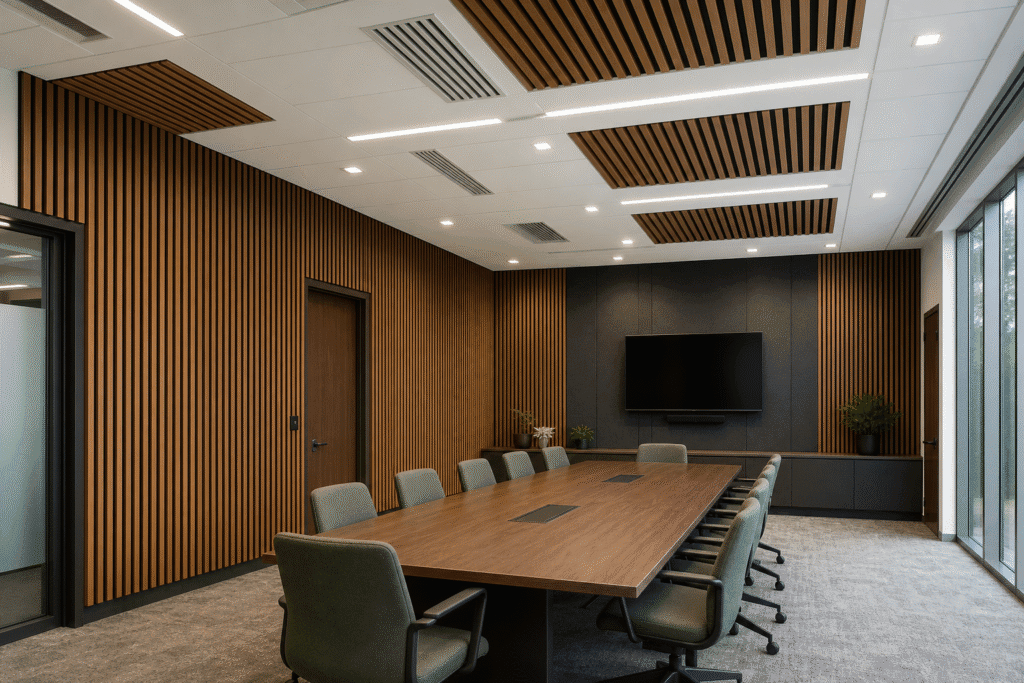 Acoustic Panels for Commercial Interiors: How B2B Buyers Evaluate NRC, Frequency Data, Mounting, and Coverage