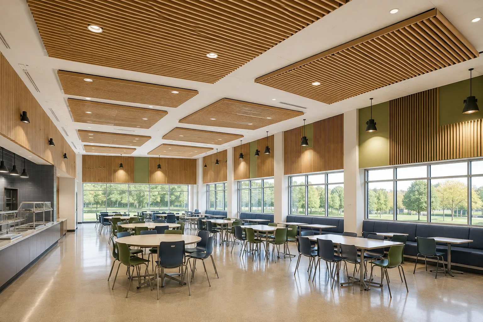 Acoustic Panels for School Cafeterias: A B2B Guide to Occupancy, Cleaning, Impact, and Lifecycle Planning