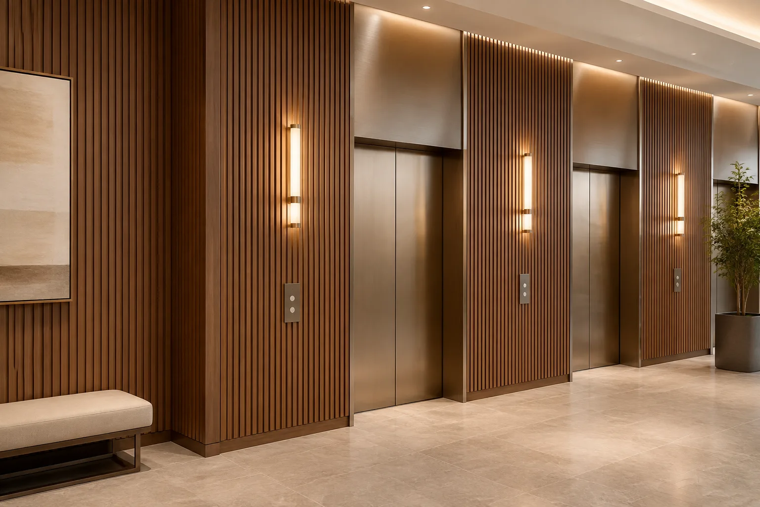 WPC Wall Panels for Elevator Lobbies: A B2B Guide to Impact Zones, Corner Details, Service Access, and Replacement Planning